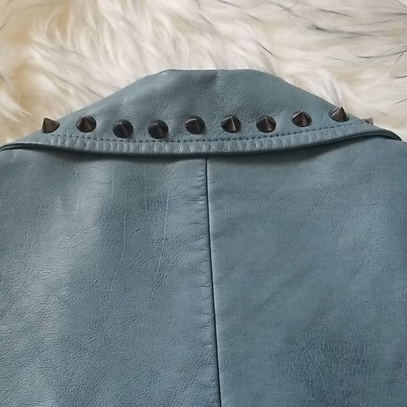 Blue Biker Jacket - Picture 9 of 13